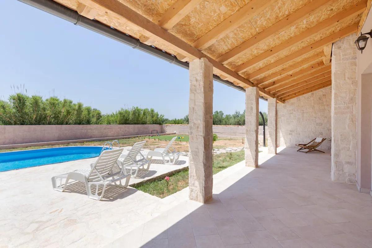 Casa Di Marko-New Modern Rustic House With Pool And Spacious Garden! Privlaka  Luaran gambar